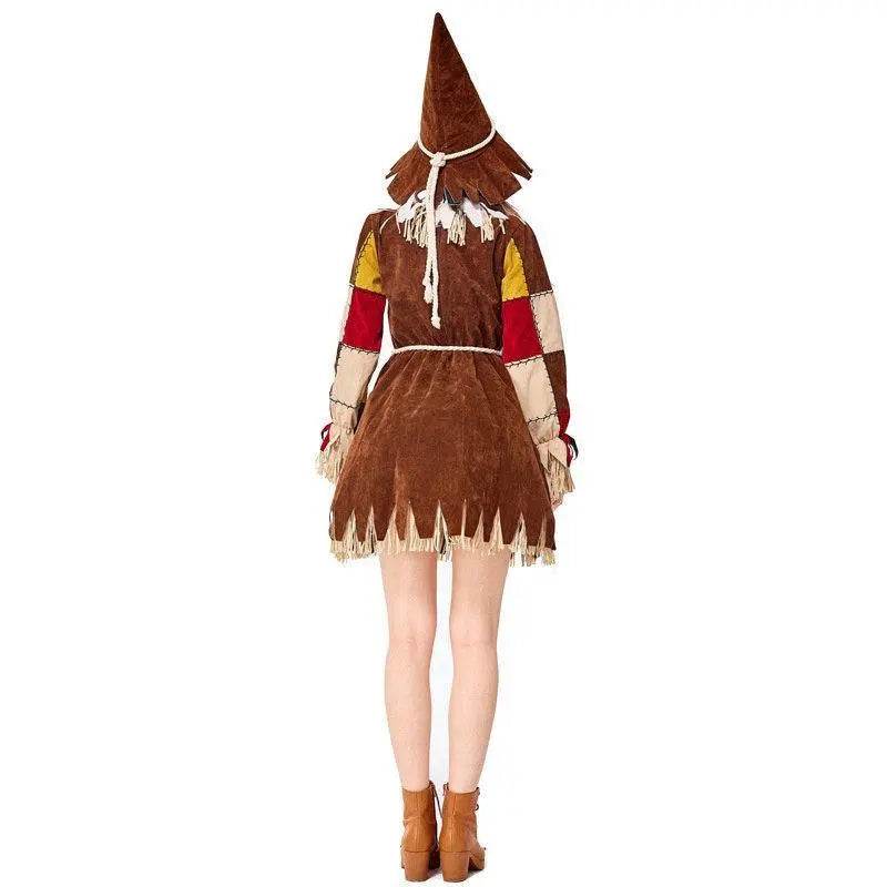 Halloween The Wizard of OZ Scarecrow Dress Cosplay Costume for Women - zzcosplay