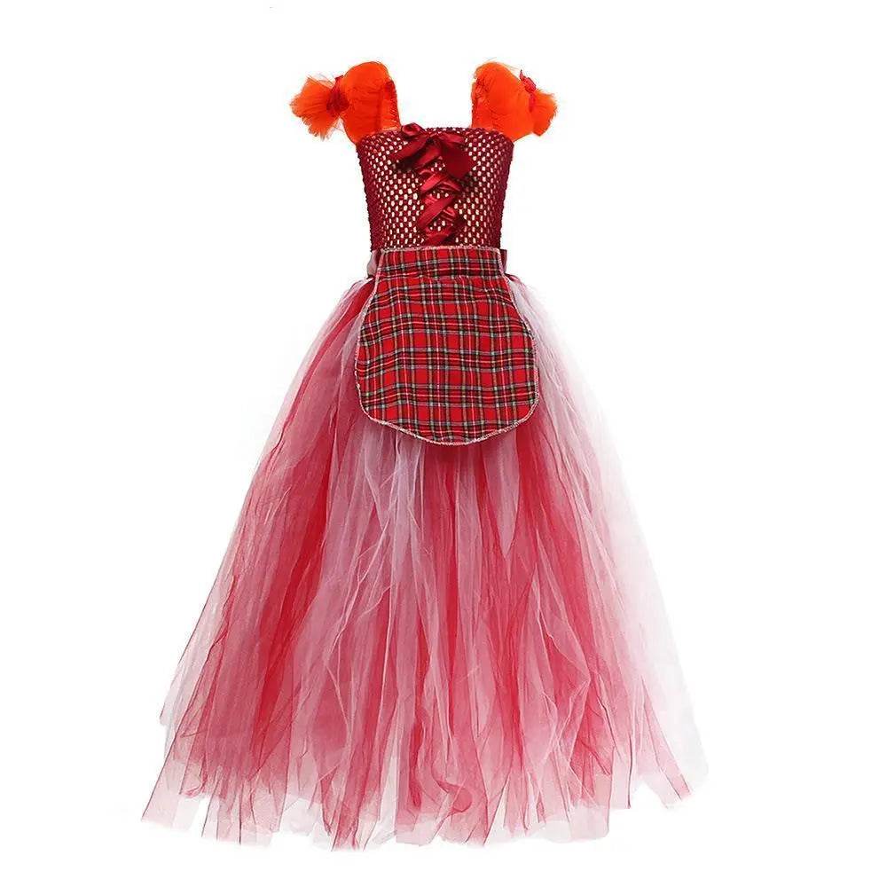 Hocus Pocus Sanderson Winifred Sarah Mary Costume sisters Tutu Dress for kids Girl Halloween Party Gift - zzcosplay