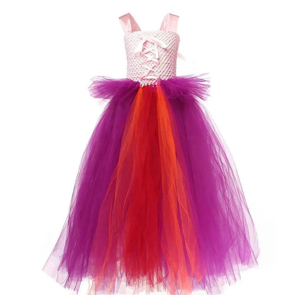 Hocus Pocus Sanderson Winifred Sarah Mary Costume sisters Tutu Dress for kids Girl Halloween Party Gift - zzcosplay