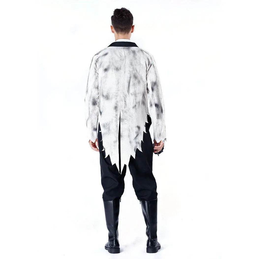 Horror Ghost Bride Couples Costume Halloween Outfits Cosplay Party Carnival - zzcosplay