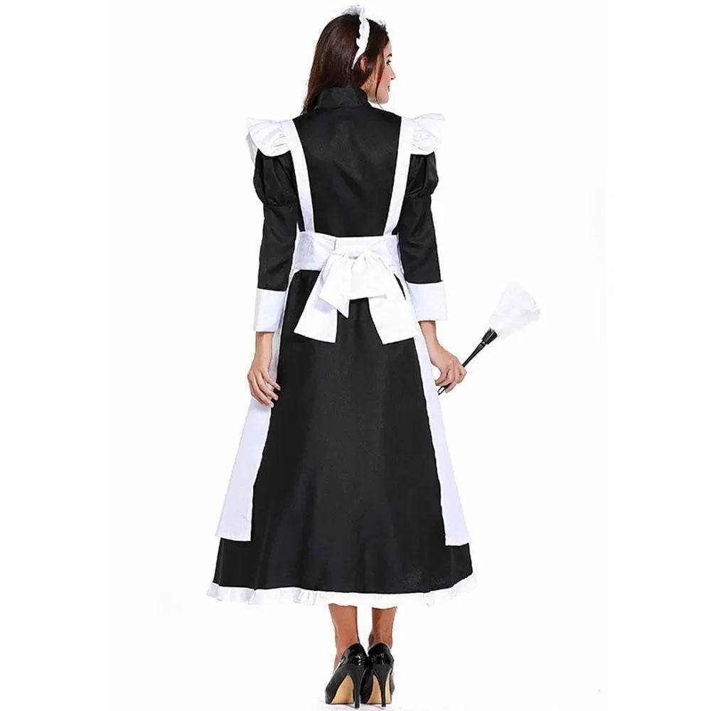Housekeeper French maid costume German maid costume black and white long skirt unisex - zzcosplay