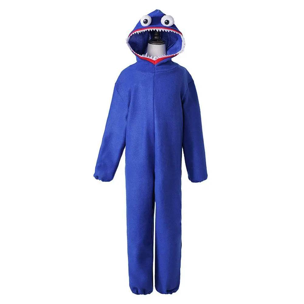 Huggy-Wuggy Cosplay Costume Poppy-Playtime Jumpsuit Onesie Halloween Outfit for Kids Boys Girls - zzcosplay