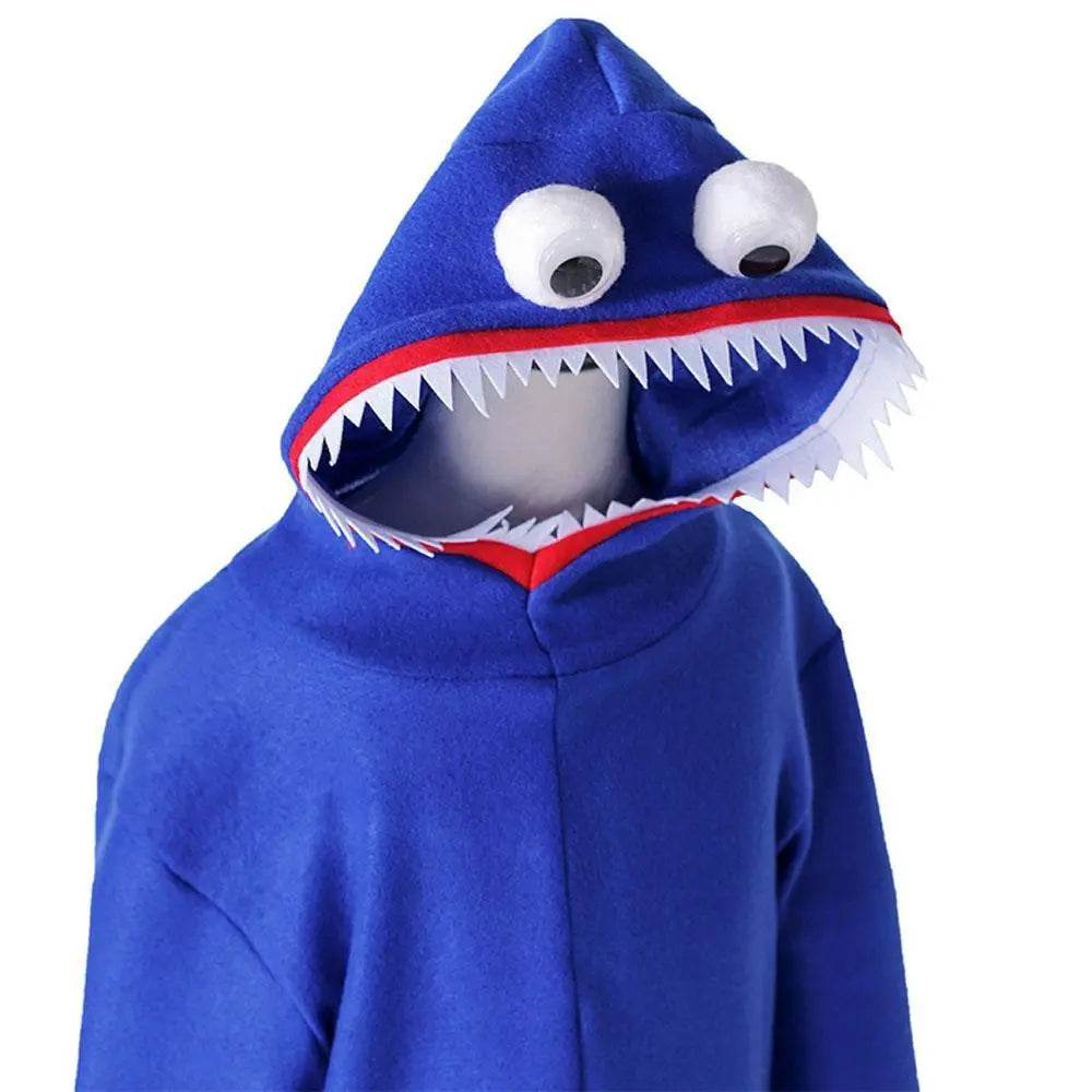 Huggy-Wuggy Cosplay Costume Poppy-Playtime Jumpsuit Onesie Halloween Outfit for Kids Boys Girls - zzcosplay