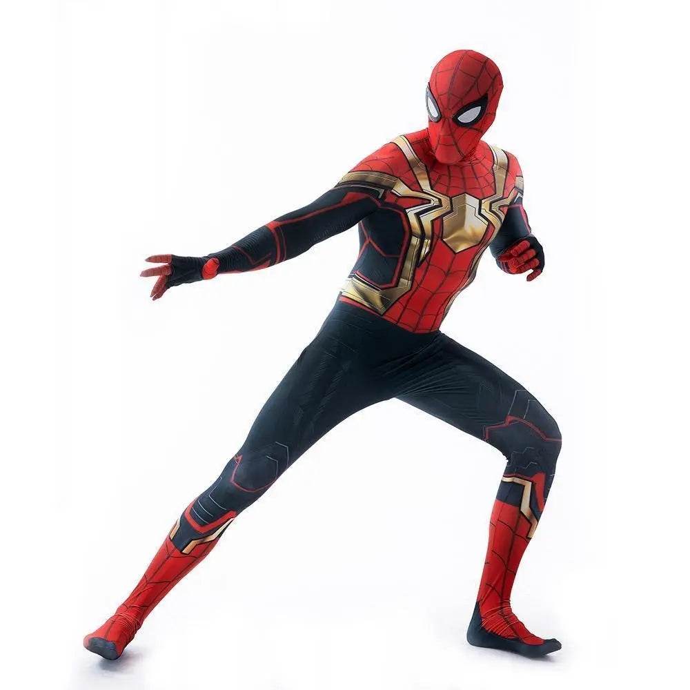 Iron Spider-Man No Way Home Peter Benjamin Parker Costume Cosplay Jumpsuit Halloween - zzcosplay