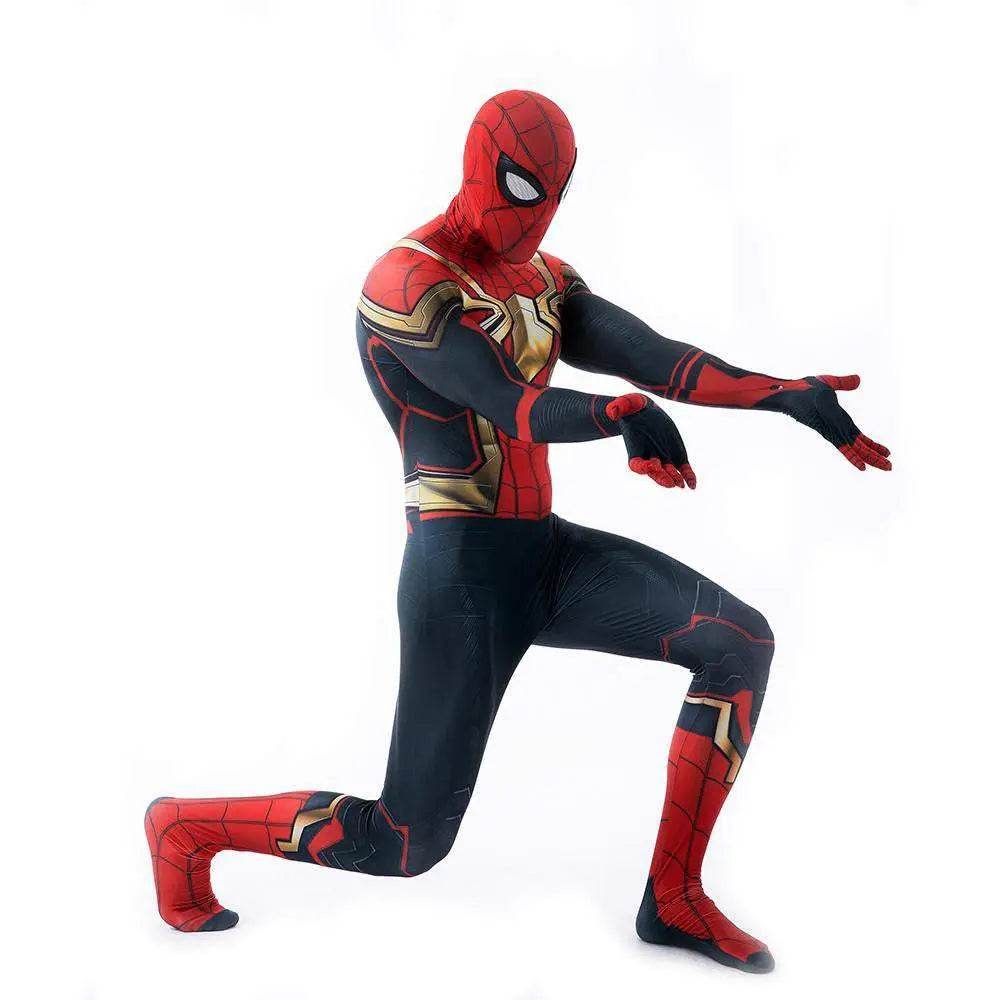 Iron Spider-Man No Way Home Peter Benjamin Parker Costume Cosplay Jumpsuit Halloween - zzcosplay