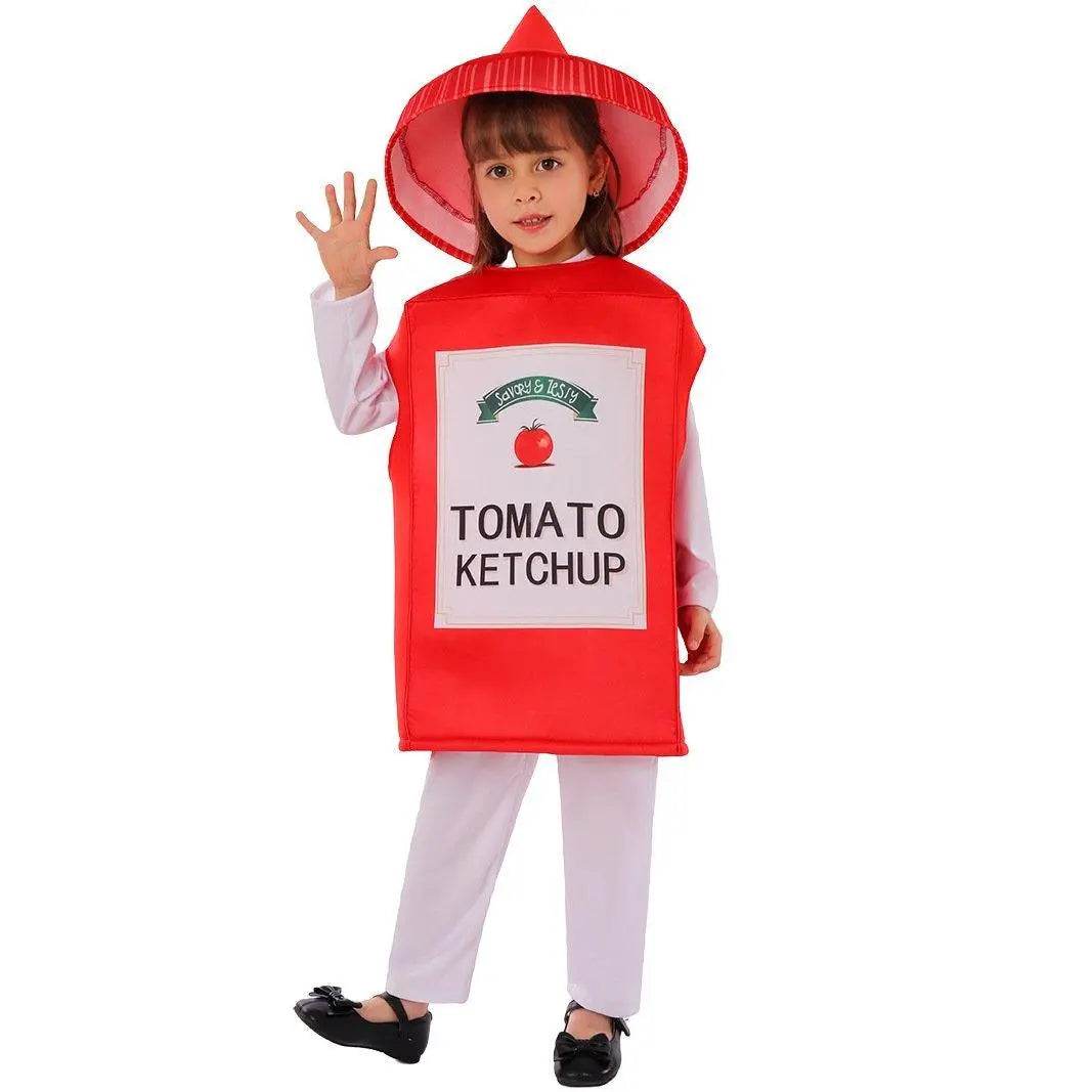 Ketchup Kids Funny Stage Performance Cosplay Costumes Halloween - zzcosplay