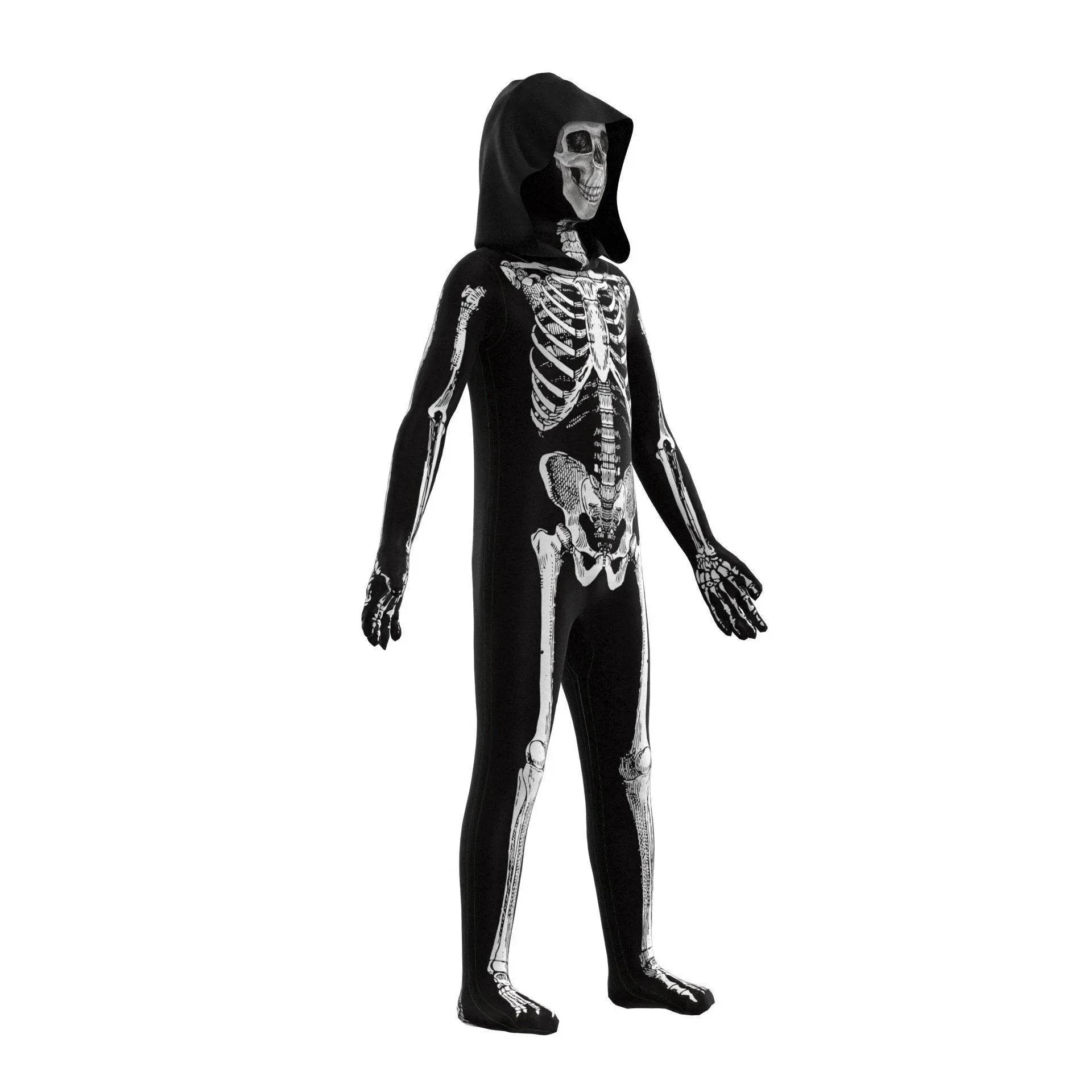 Kids Horror Skull Zentai Jumpsuit Costumes Halloween Carnival Cosplay - zzcosplay