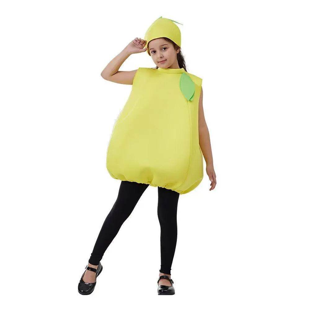 Kids Lemon Baby Fruit Jumpsuit Halloween Cosplay School Party Costumes - zzcosplay