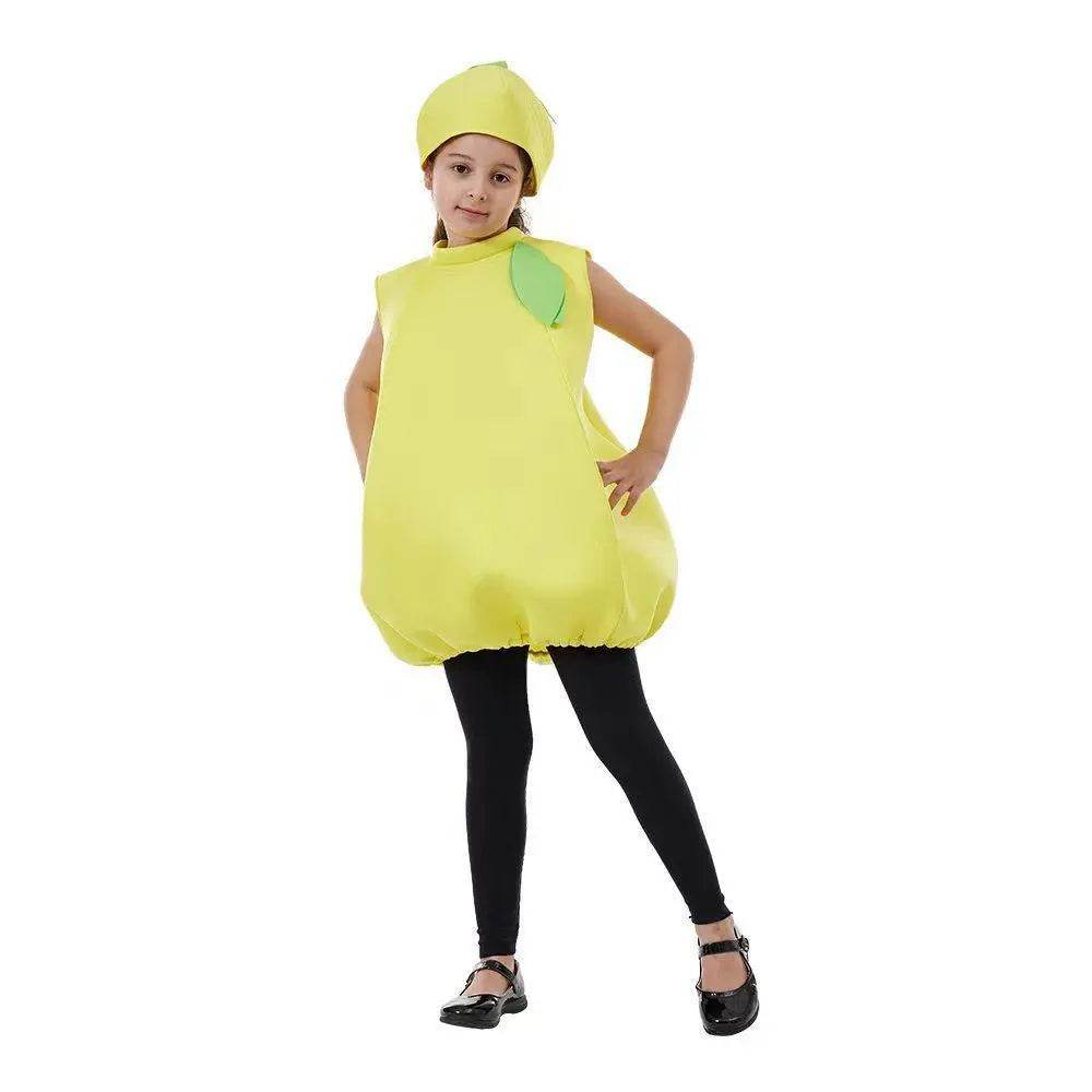 Kids Lemon Baby Fruit Jumpsuit Halloween Cosplay School Party Costumes - zzcosplay
