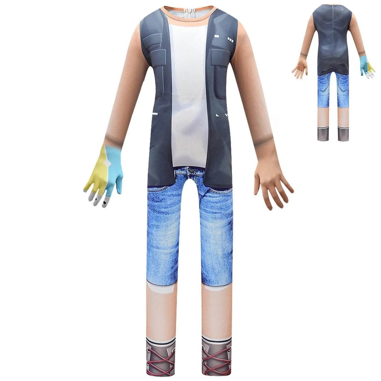 Kids Pocket Devs-Roblox Christmas Cosplay Zentai Suit Costume Children Jumpsuit Bodysuit Outfits - zzcosplay