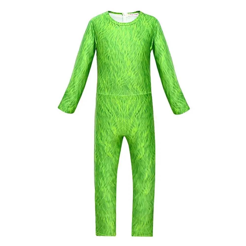 Kids The Grinch Christmas Costumes Jumpsuit Sets - zzcosplay