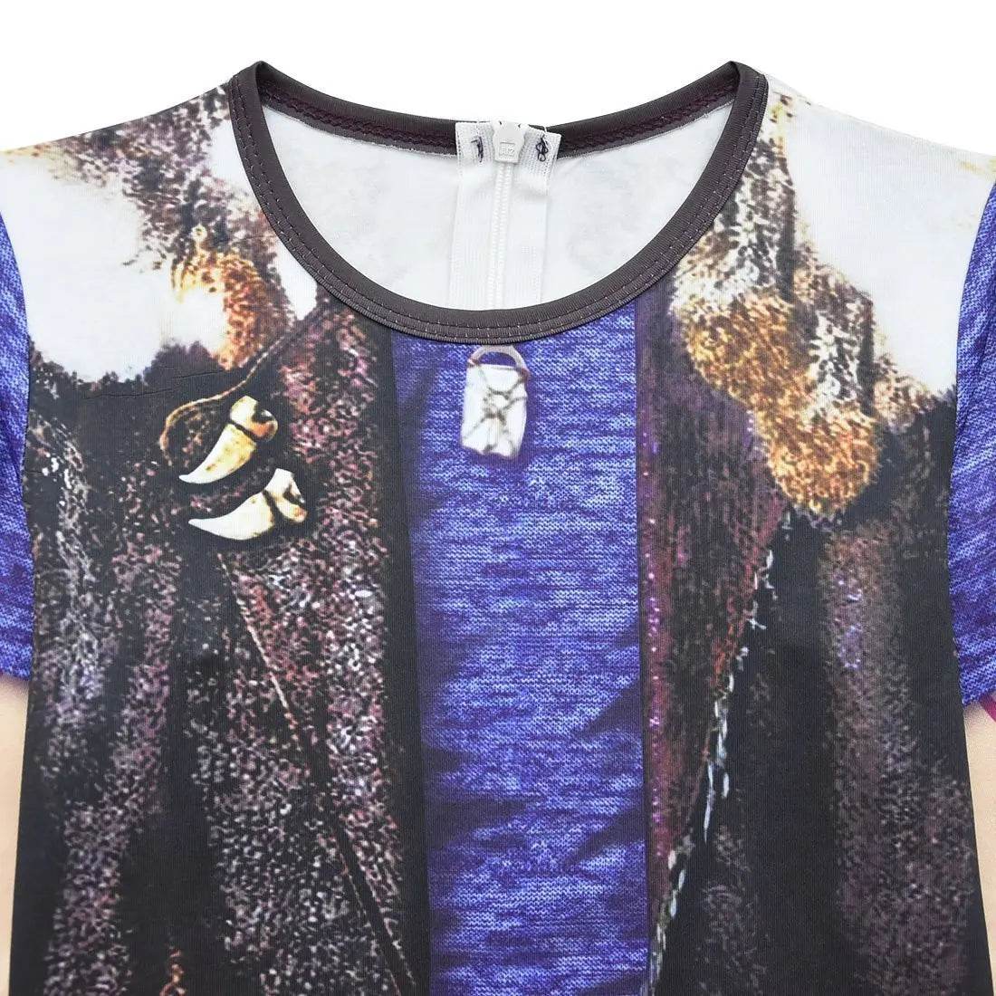 Kids Zombies 2 Werewolf Costumes jumpsuits onesies blue Children Jumpsuit Bodysuit Outfits - zzcosplay