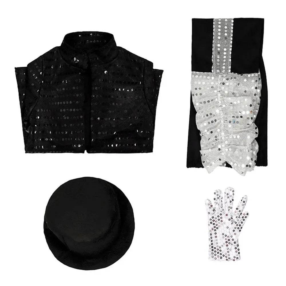 Michael Jackson Kids Performance Costume Tap Dance MJ Imitation Outfit - zzcosplay