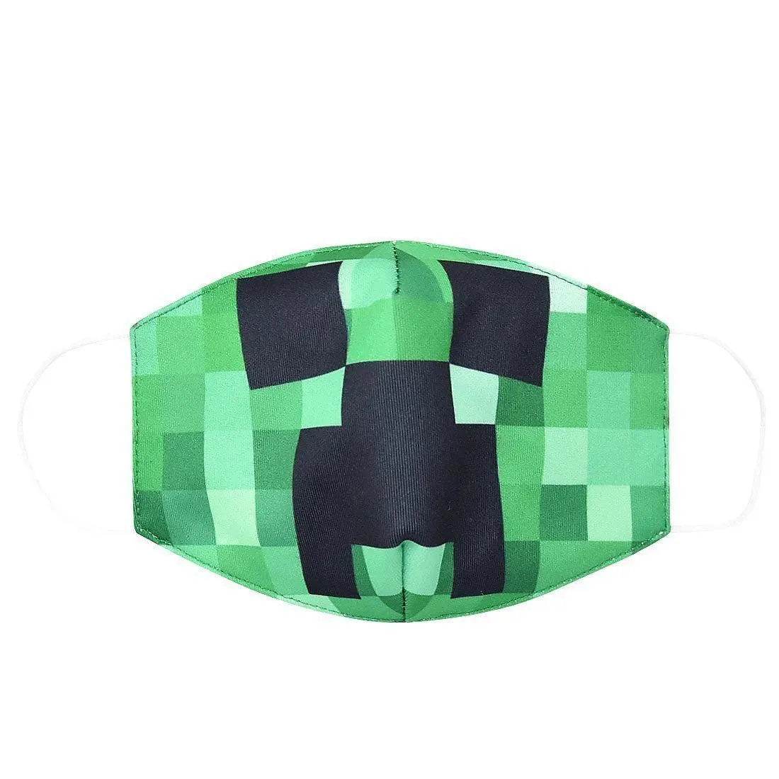 Minecraft Boys Mask Dust Respirator Washable Reusable Masks Kids Face Mouth Muffle Anime Mask - zzcosplay