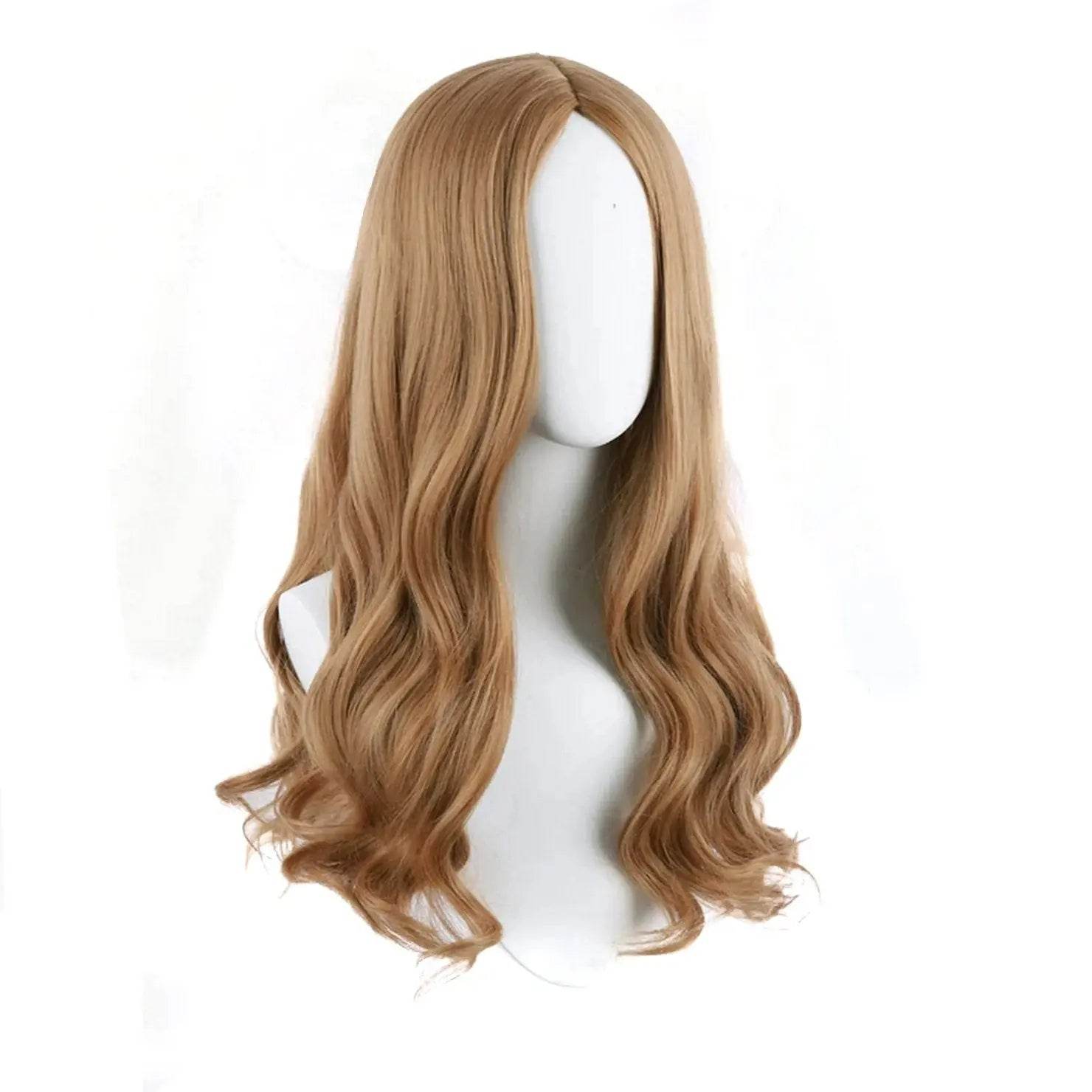 Movie m3gan doll costume wig Long Curly Cosplay Wig for Women - zzcosplay