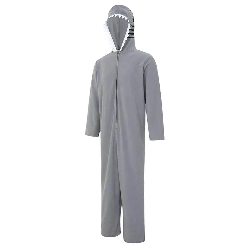 Ocean Great White Shark Animal Adult Jumpsuit Cosplay Costume Carnival - zzcosplay
