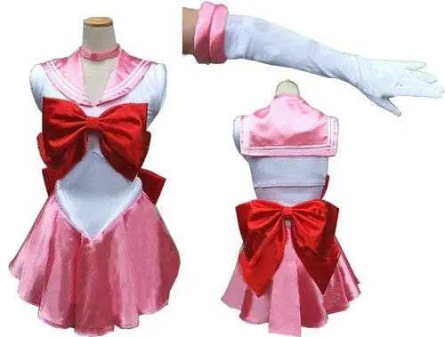Sailor Moon Venus Uranus Cosplay Costume Dress Uniform With Gloves Halloween - zzcosplay