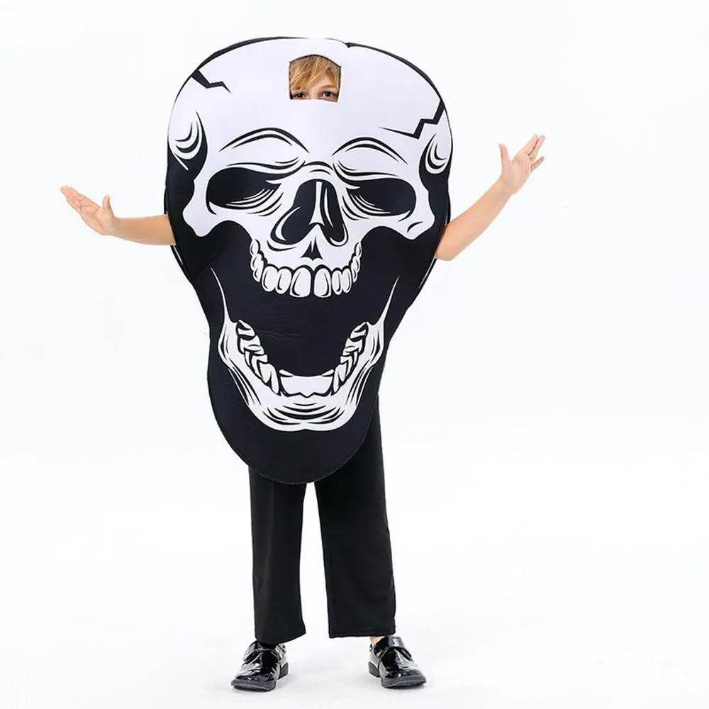 Skeleton Horror Cosplay Costume Halloween Stage Performance Outfit for Kids and Adults - zzcosplay