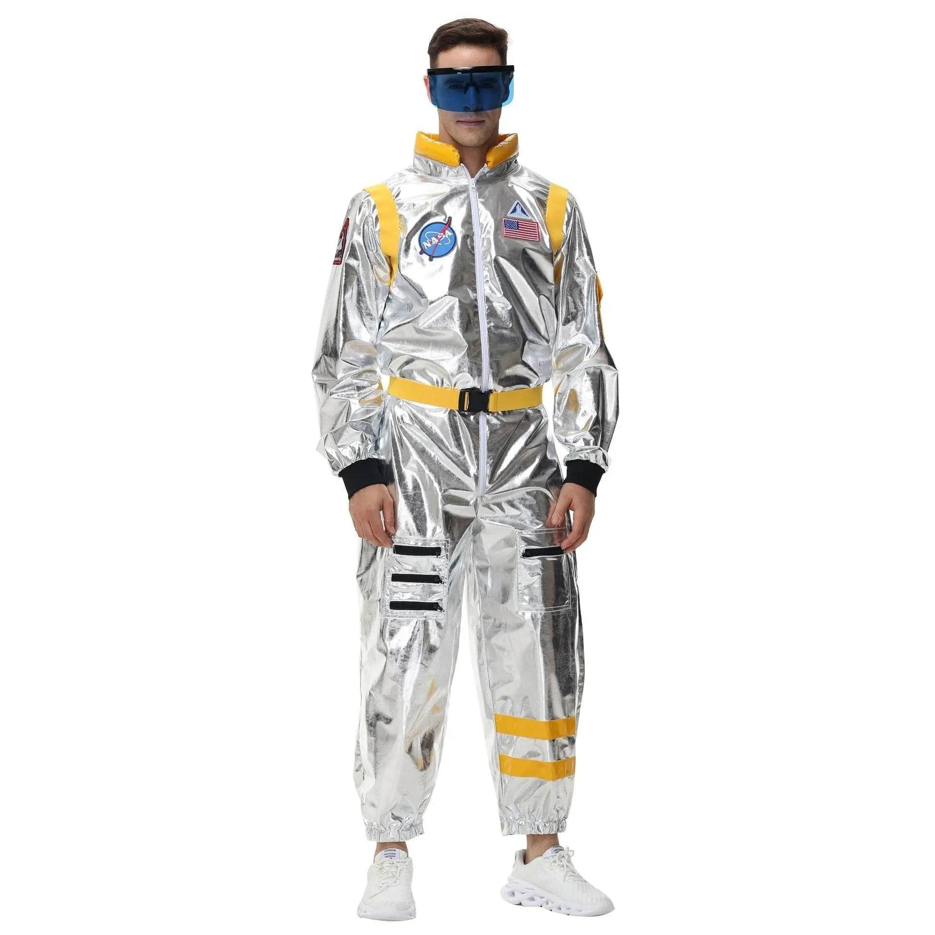 Space Suit Astronaut Couples Costume Carnival Halloween For Women Men - zzcosplay