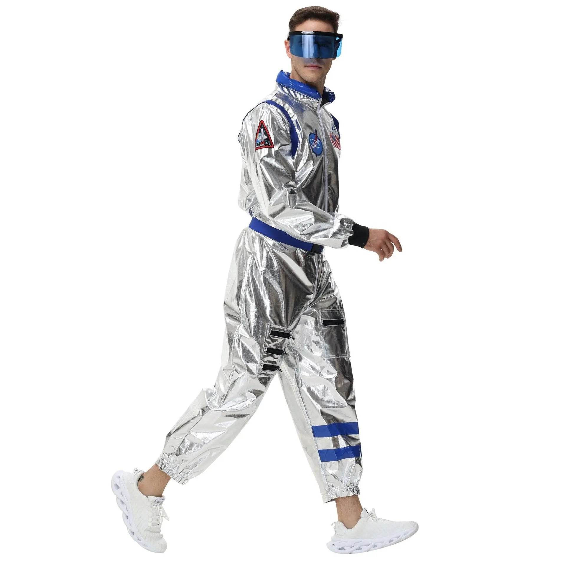 Space Suit Astronaut Couples Costume Carnival Halloween For Women Men - zzcosplay