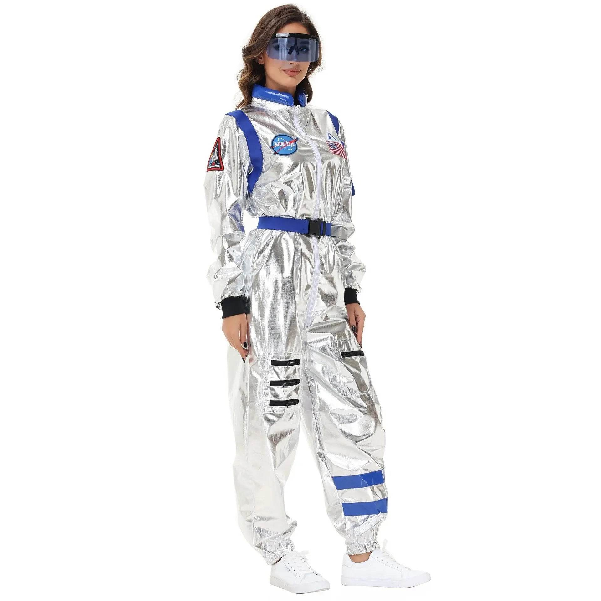 Space Suit Astronaut Couples Costume Carnival Halloween For Women Men - zzcosplay