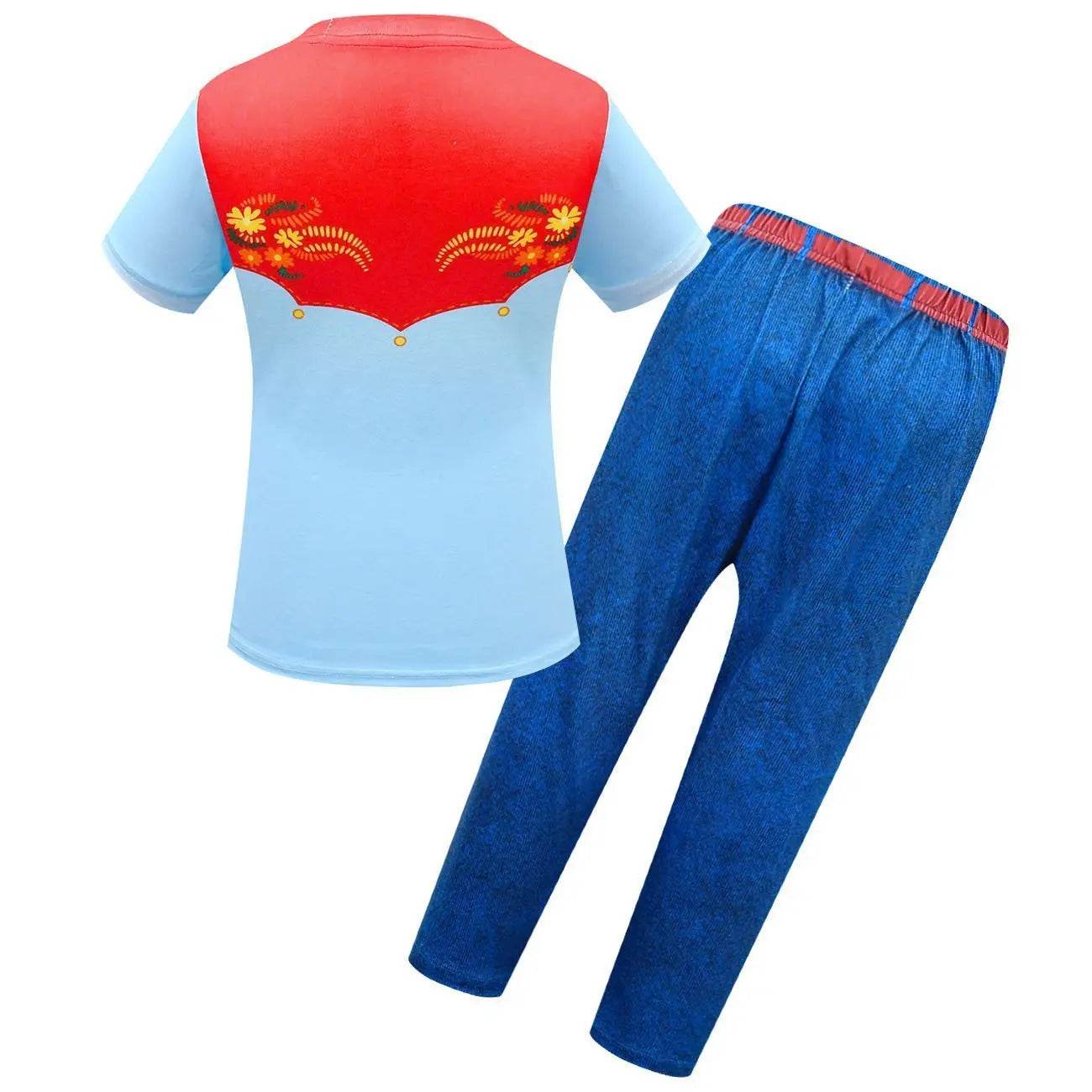 Spirit Lucky Costumes Sets Short Sleeve Trousers Two Piece Set for Girls - zzcosplay