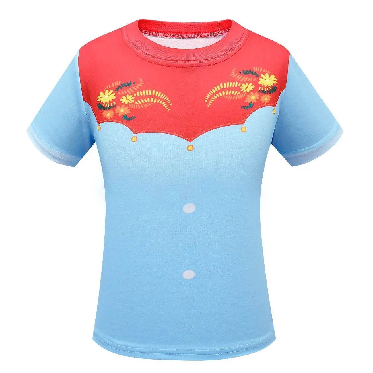 Spirit Lucky Costumes Sets Short Sleeve Trousers Two Piece Set for Girls - zzcosplay