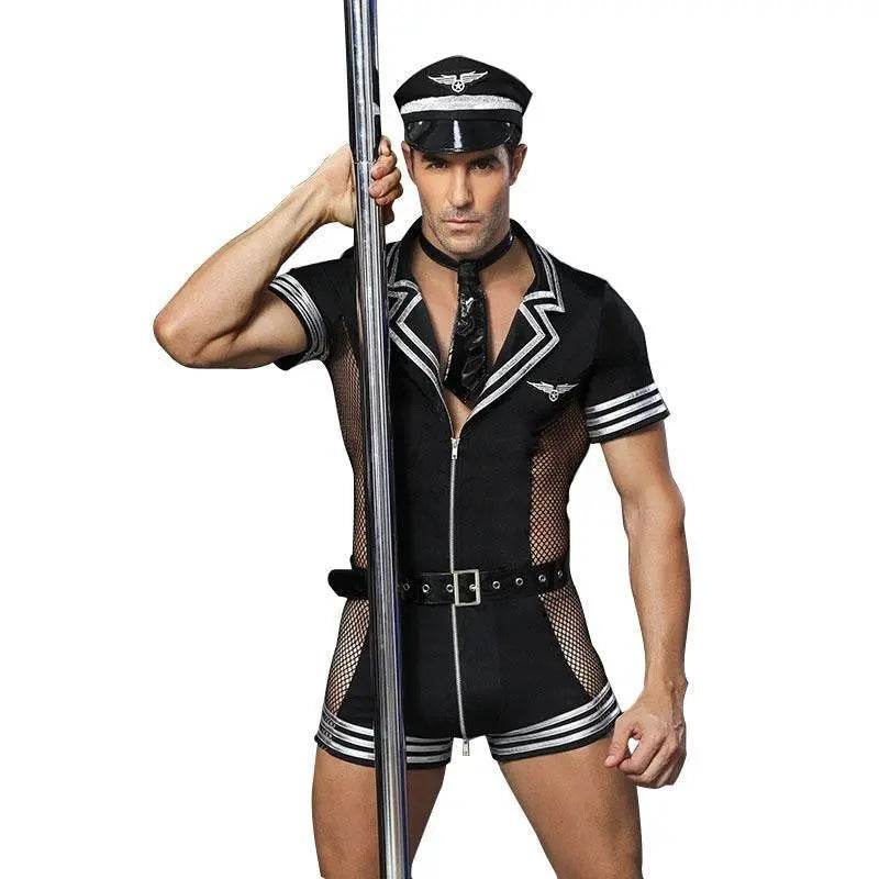 Stag Do Party Fancy Dress Costume Police Sailor Jumpsuit For Men - zzcosplay