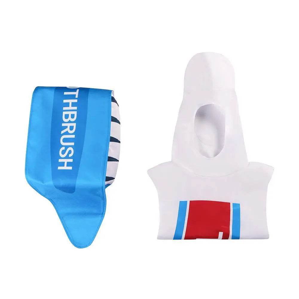 Toothpaste Toothbrush Funny Costume Halloween Cosplay For Adults - zzcosplay