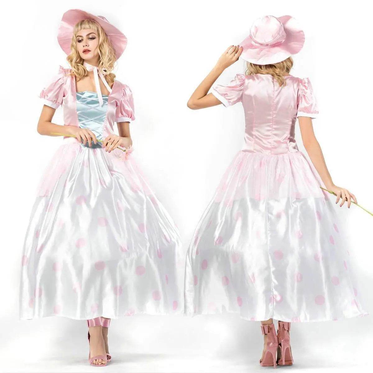 Toy Story 4 Adult Little Bo Peep Costume Cosplay Women Dress Halloween - zzcosplay