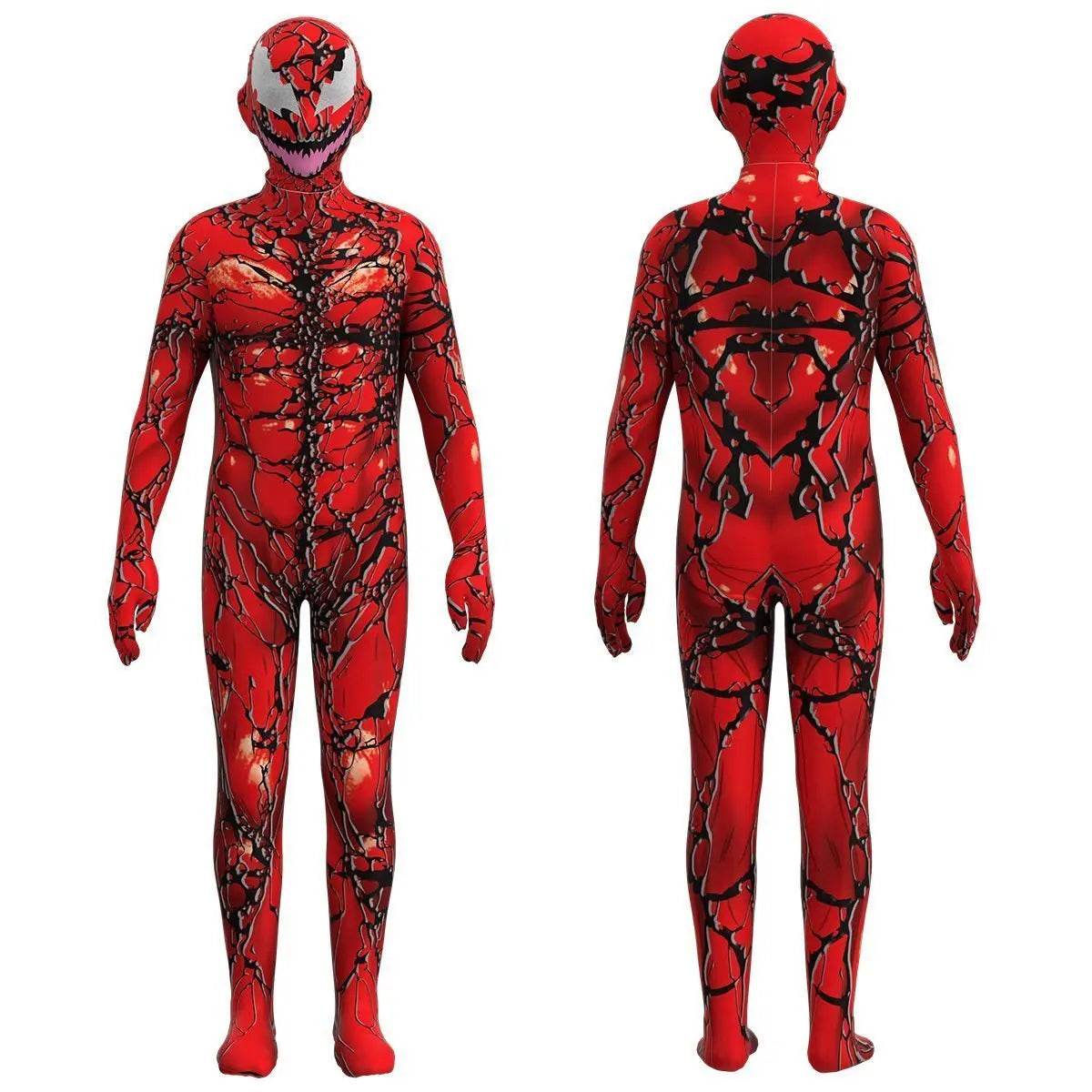 Venom: Let There Be Carnage Costumes Bodysuit Halloween Superhero jumpsuits For Kids - zzcosplay