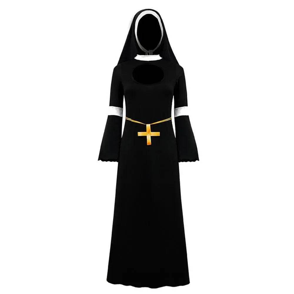 Women Nun Cosplay Halloween Costume - zzcosplay
