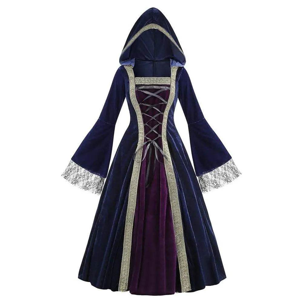 Womens Medieval Renaissance Costume Plus Size Medieval Role Play Dress - zzcosplay