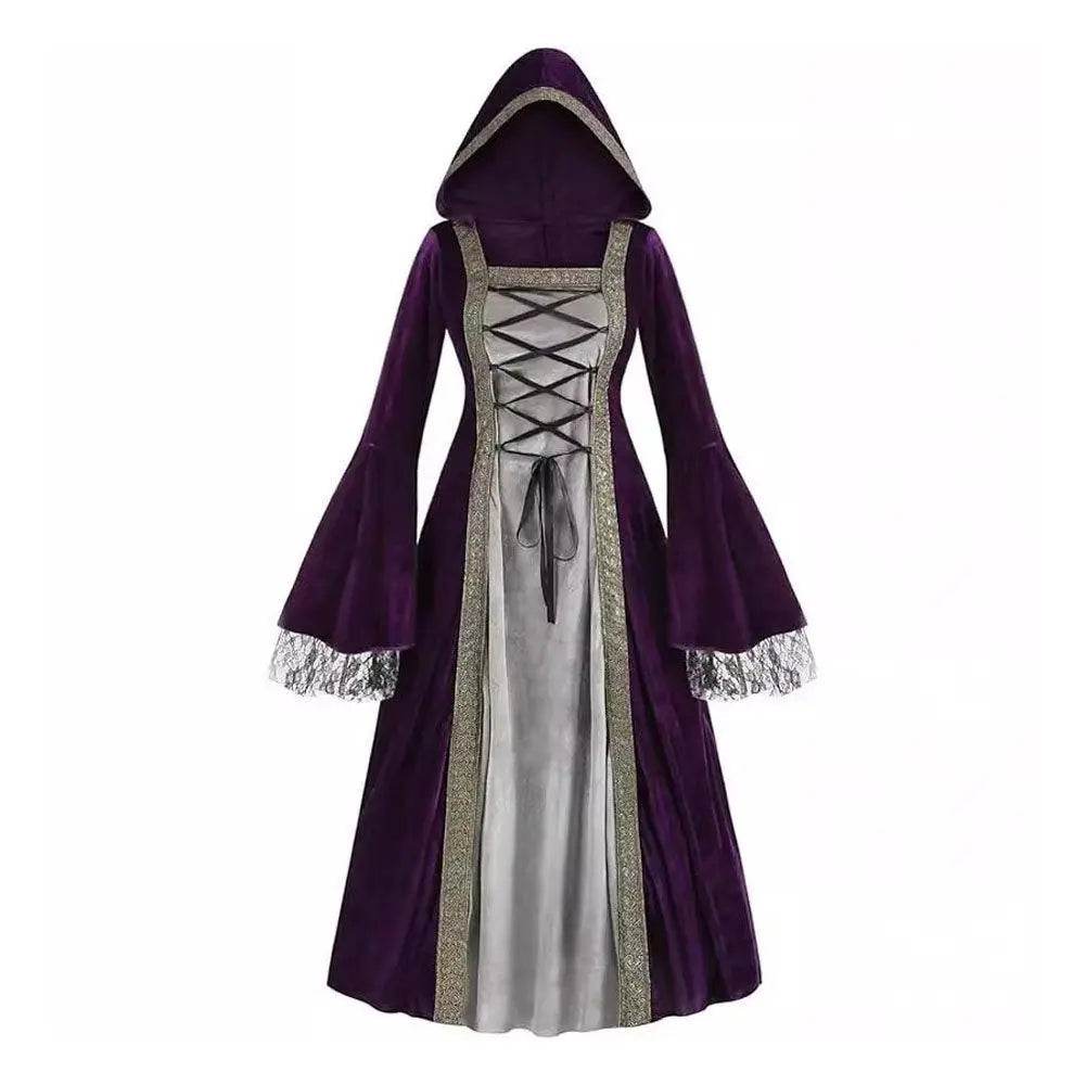 Womens Medieval Renaissance Costume Plus Size Medieval Role Play Dress - zzcosplay