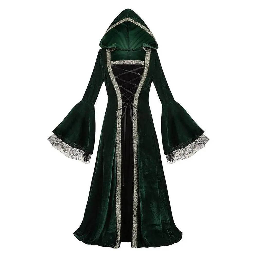 Womens Medieval Renaissance Costume Plus Size Medieval Role Play Dress - zzcosplay