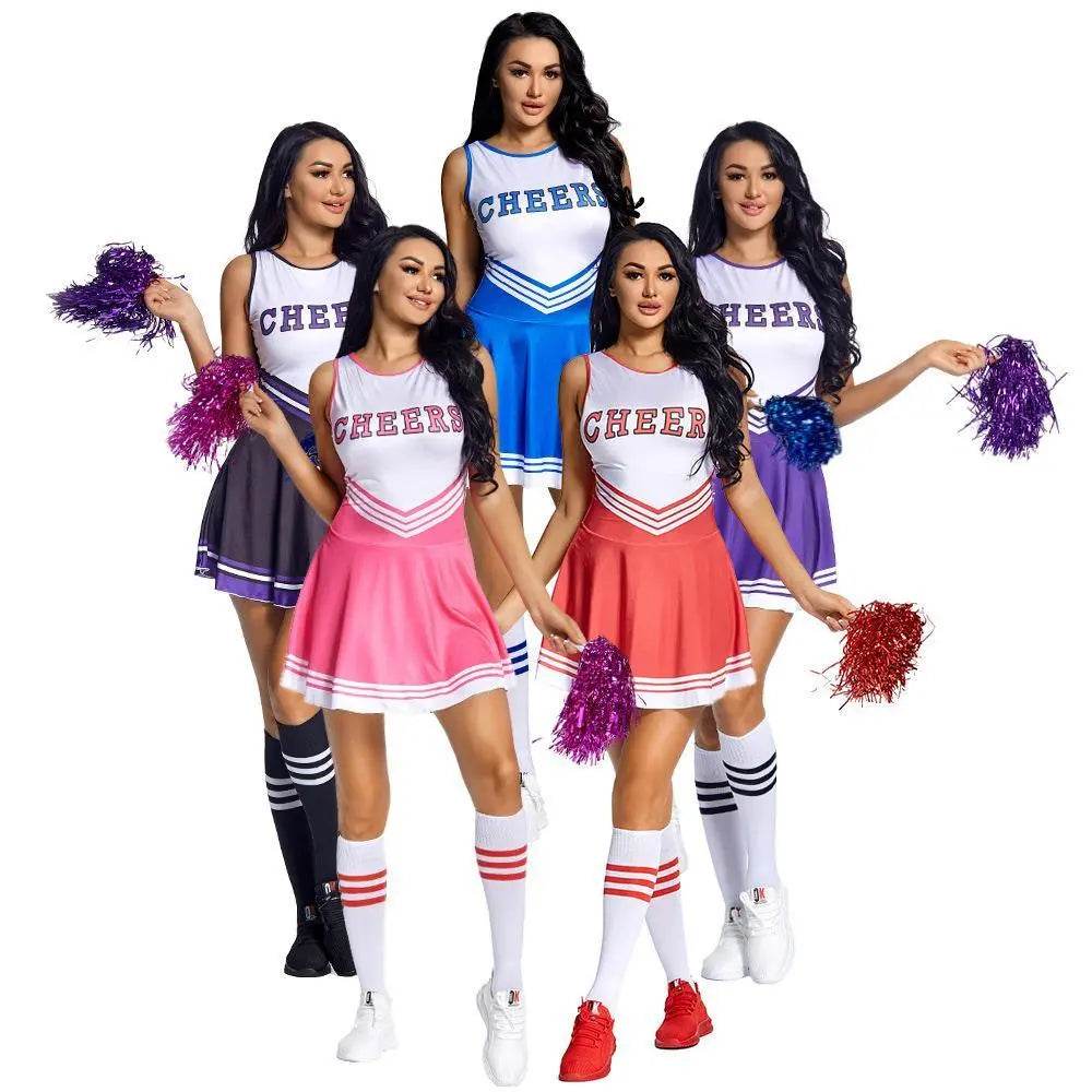 World Cup cheerleaders uniforms Costume football baby with socks - zzcosplay