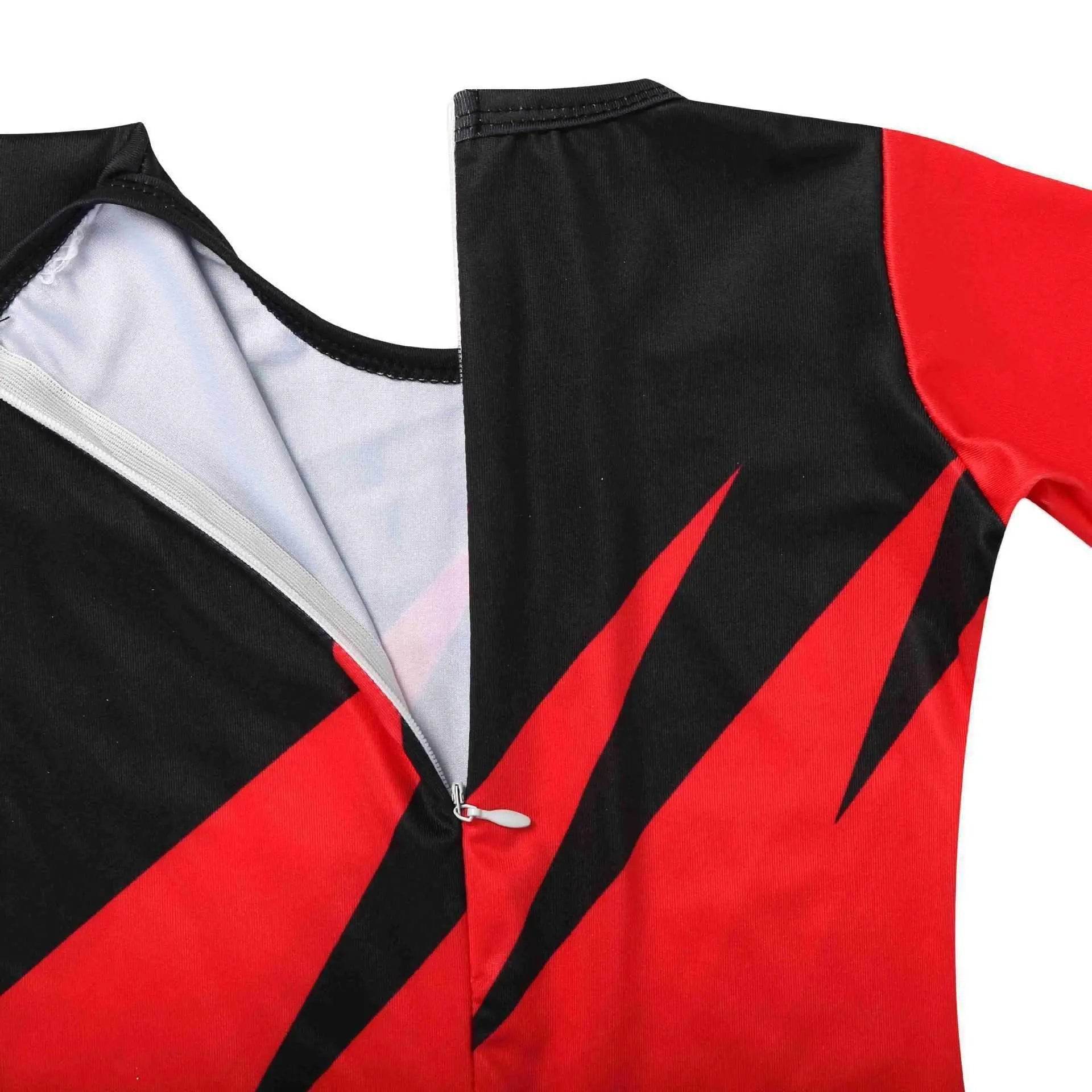 Wrestler Kane Cosplay Costume Jumpsuit Romper Outfit Stage Performance Party Halloween for Kids Boys - zzcosplay