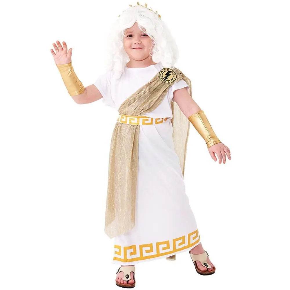 ancient greek mythology zeus Children Halloween carnival costume for kids - zzcosplay