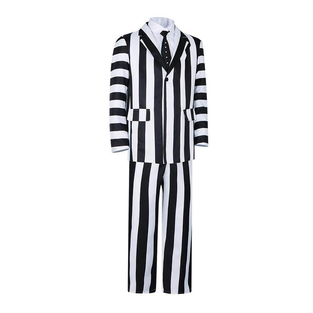 Beetlejuice 2 Michael Keaton Costume Party Halloween Suit - zzcosplay