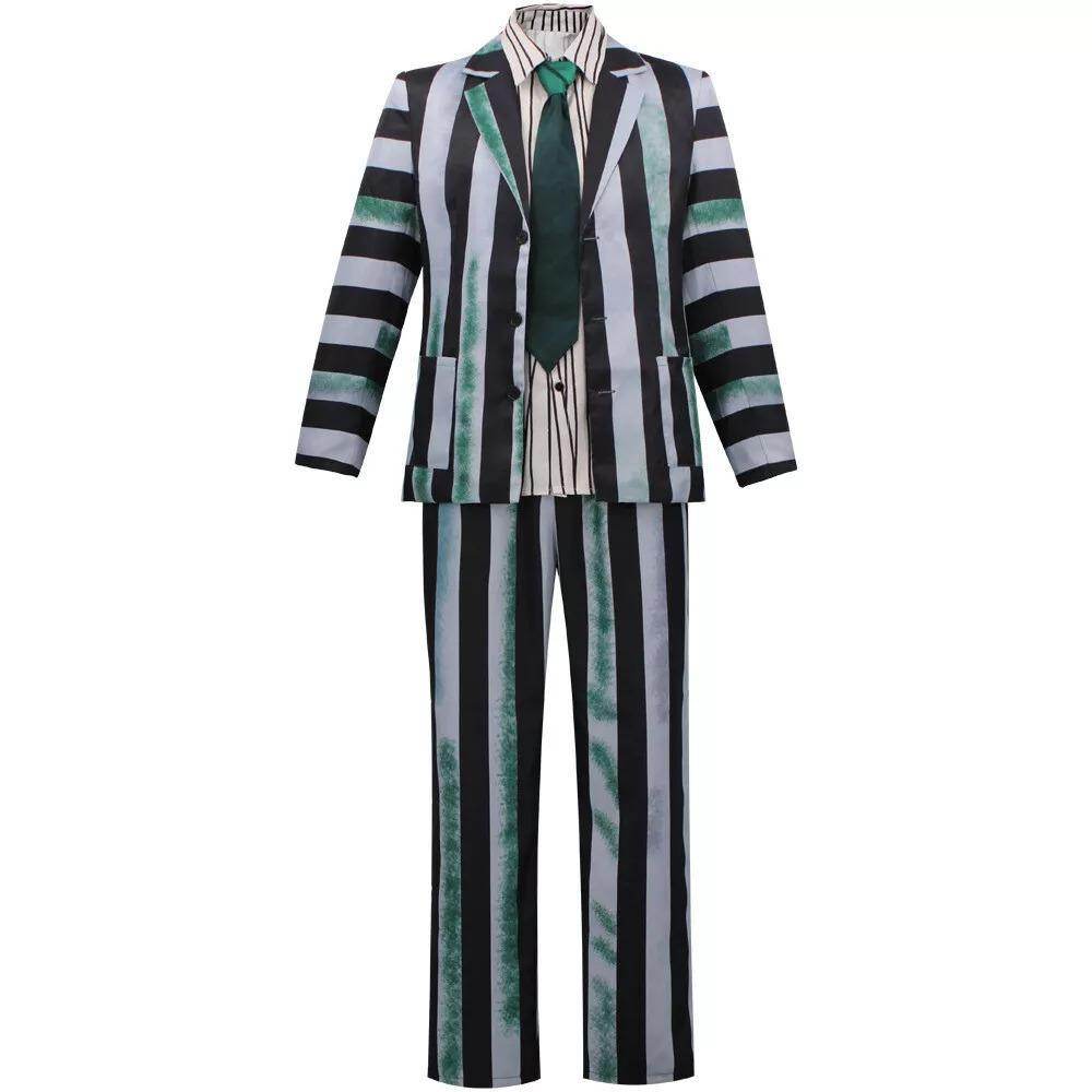 Beetlejuice 2 Michael Keaton Costume for men Party Halloween Suit - zzcosplay