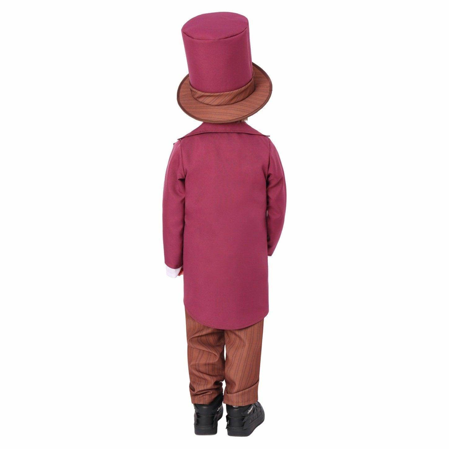 Chocolate Willy Wonka Movie Purple Kids Party Suit Cosplay Costumes Halloween - zzcosplay