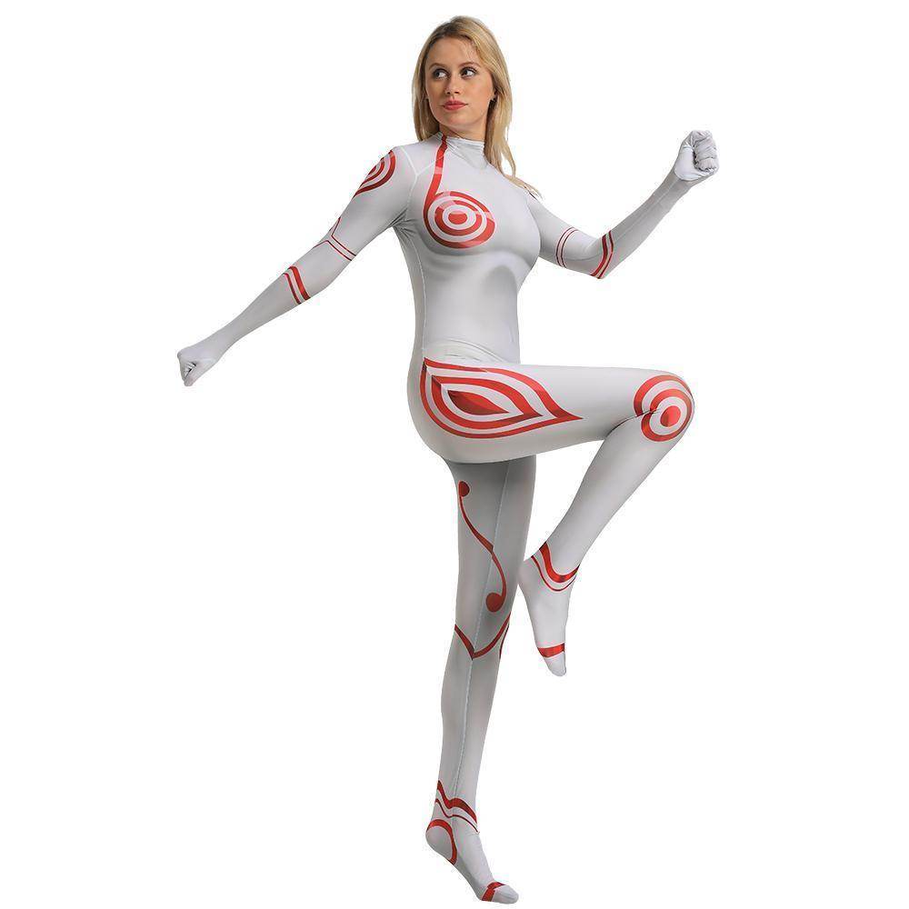 Deadman Wonderland Shiro Cosplay Costume Zentai Bodysuit for Halloween Party - zzcosplay