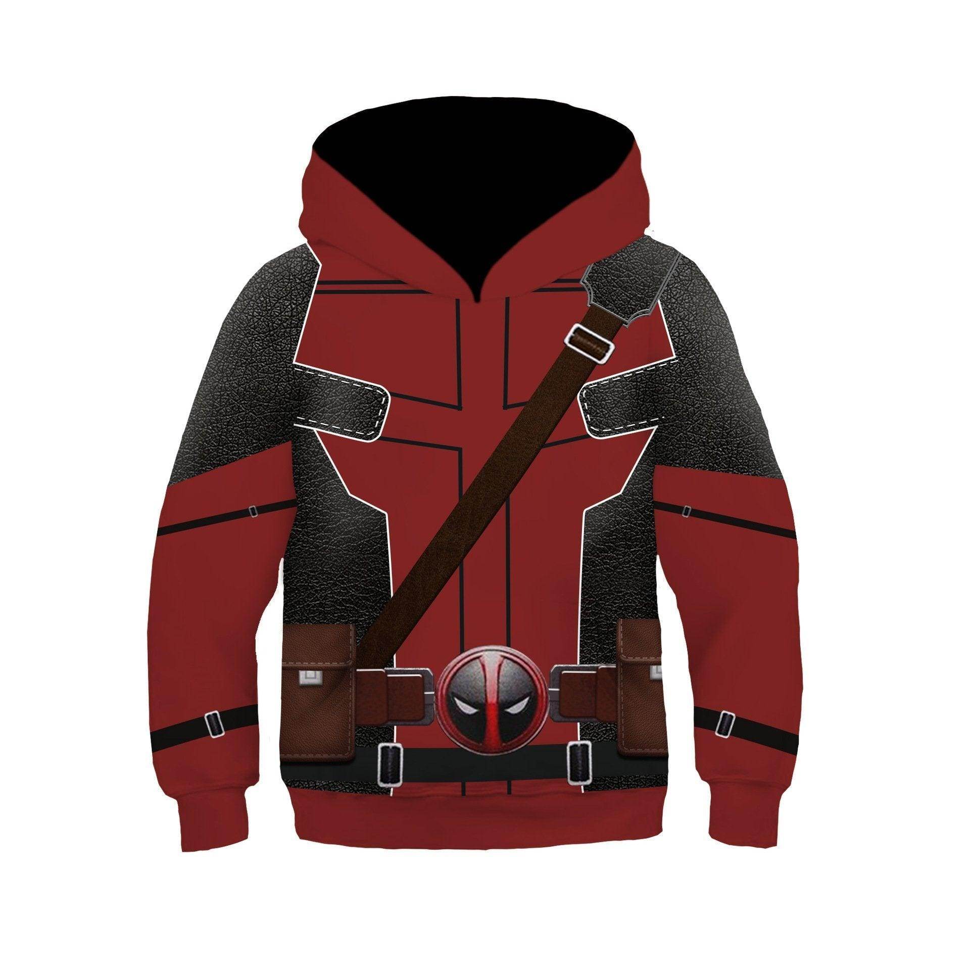 Deadpool and Wolverine Children 3D cartoon Sweater Jumpsuit cosplay - zzcosplay
