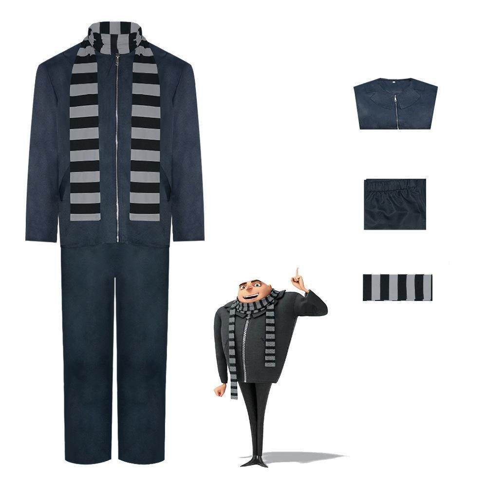 Deluxe Despicable Me Gru Costume for Men Adult Party Halloween - zzcosplay