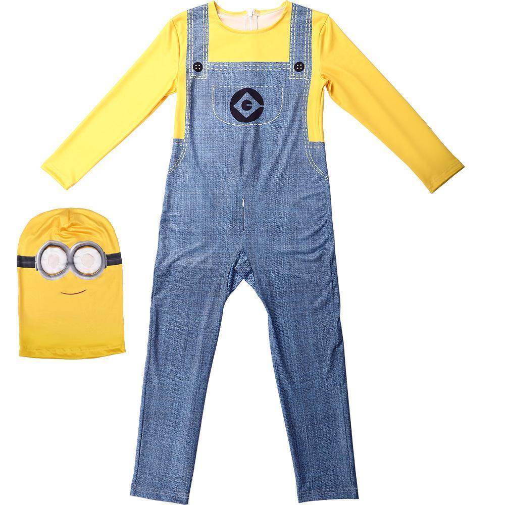 Despicable Me Minion Costume Cosplay Halloween Masquerade Party Halloween Full Set - zzcosplay