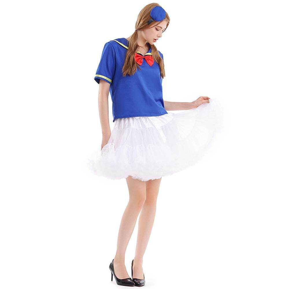 Duck Sailor Skirt Dress Cosplay Costumes Adult Full Set - zzcosplay