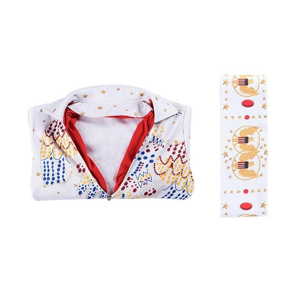 Elvis Presley Rock Singer Cosplay Costume for Halloween and Stage Performances Adult and Children - zzcosplay