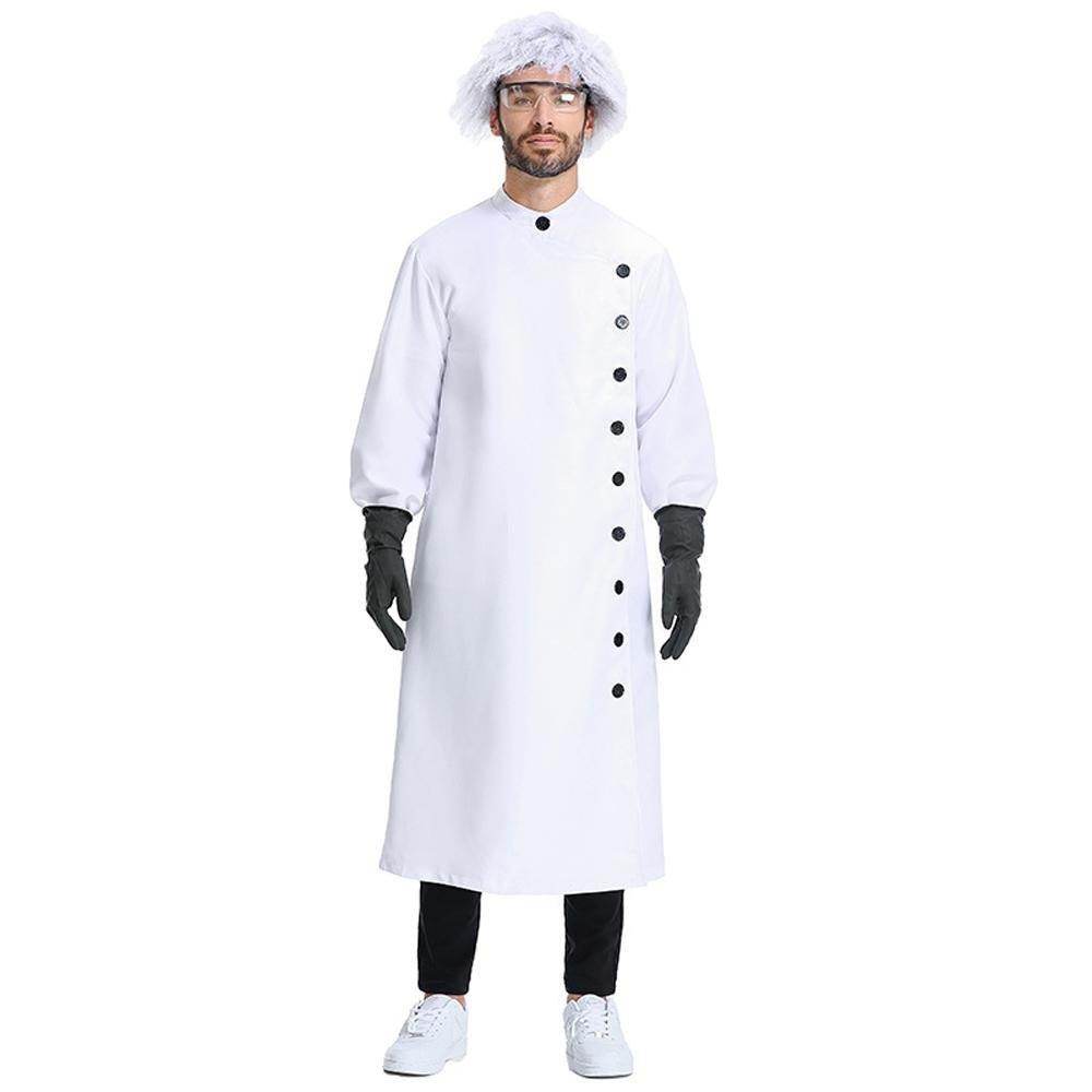 Frankenstein Mad scientist Professional Lab Coat Halloween Party Cosplay Set - zzcosplay