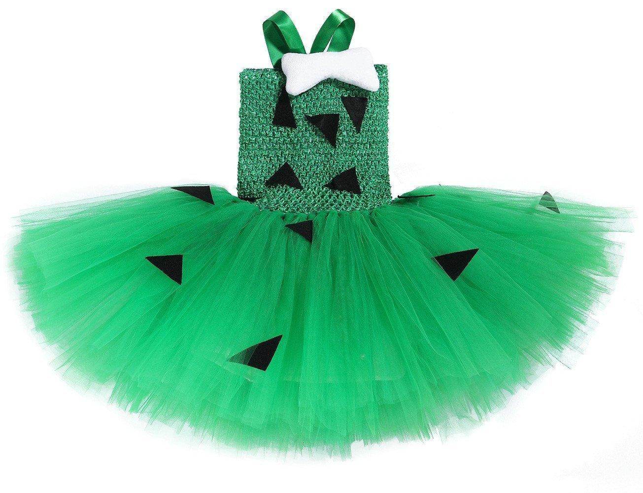 Funny Pebbles Flintstones Bone Tutu Dress for Baby Girls - zzcosplay