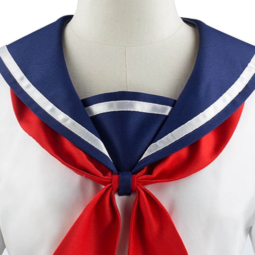 Game Yandere Simulator Cosplay Costume Uniform JK School Uniform Outfit Sailor Suit T-shirt Skirt for Women - zzcosplay